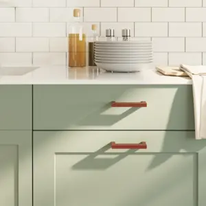 Kandilised kapi käepidemed 10 tk, pronks, roostevaba teras, 96 mm