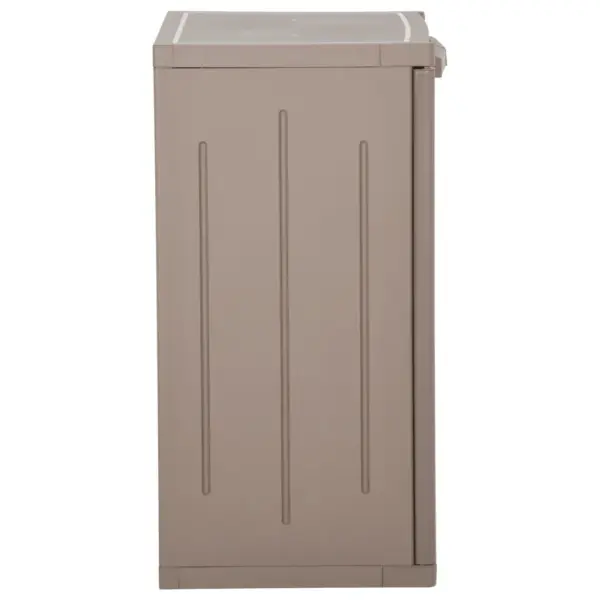 Pruun aia hoiukapp puiduimitatsiooniga, 2 riiulit, PP, 65 x 45 x 88 cm – 3