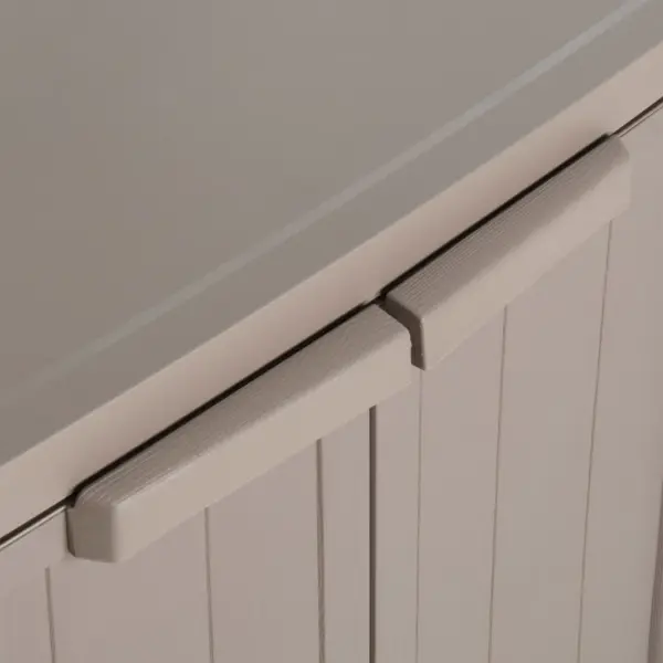 Pruun aia hoiukapp puiduimitatsiooniga, 2 riiulit, PP, 65 x 45 x 88 cm – 5