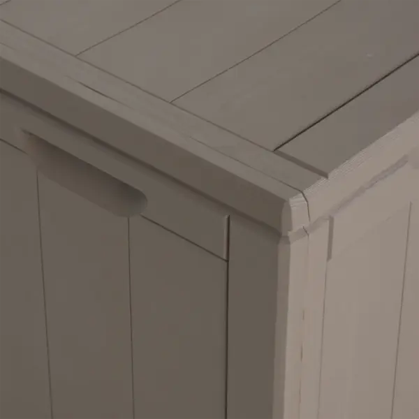 Aia hoiukast puiduimitatsiooniga, 180 l, pruun PP, 80,5 x 44 x 51 cm – 10