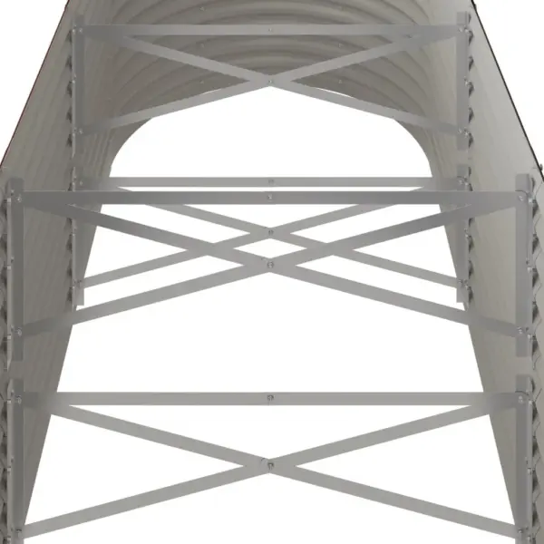 Aia taimelava galvaniseeritud terasest, pruun, 224 x 40 x 36 cm – 5