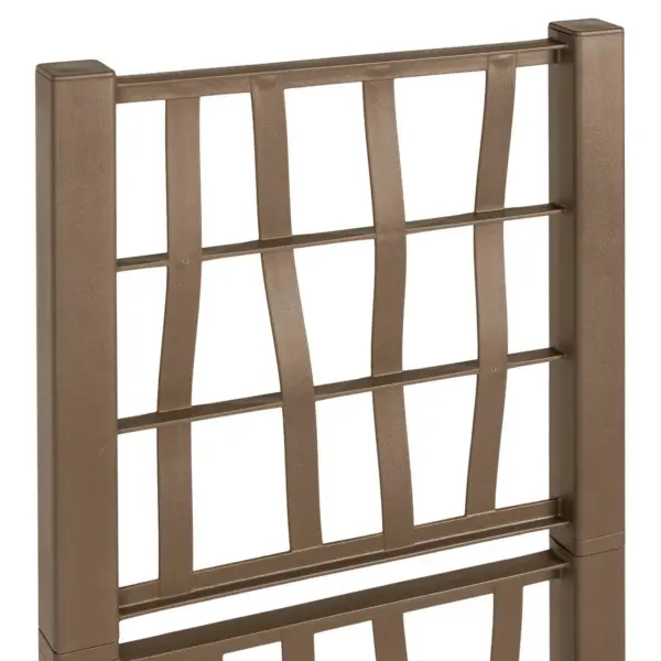 Pruun aiapott trellisega, polüpropüleen, 36 x 36 x 140 cm, 38 L – 7