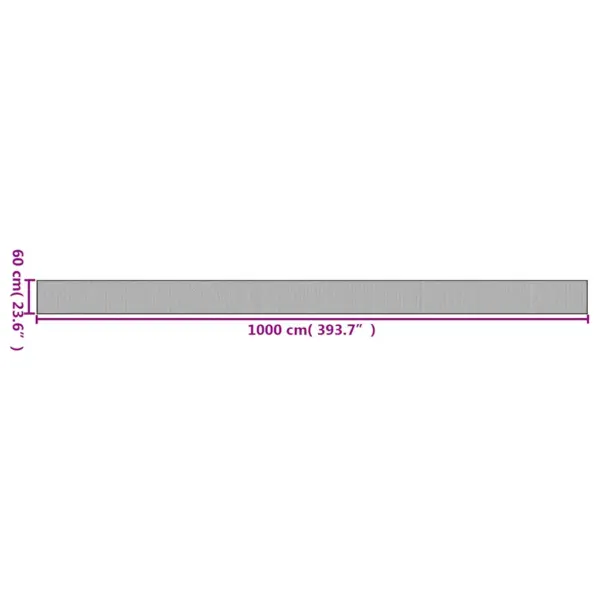 Pikk ristkülikukujuline bambusvaip, pruun, 60 x 1000 cm – 8