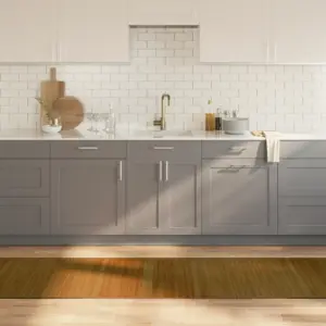 Pruun bambusvaip libisemiskindla alusega, 70 x 400 cm