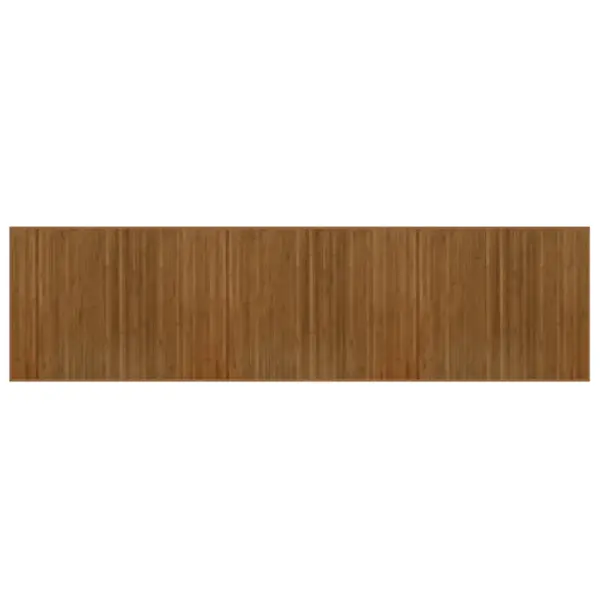 Pruun ristkülikukujuline bambusvaip libisemiskindla alusega, 80 x 300 cm – 2