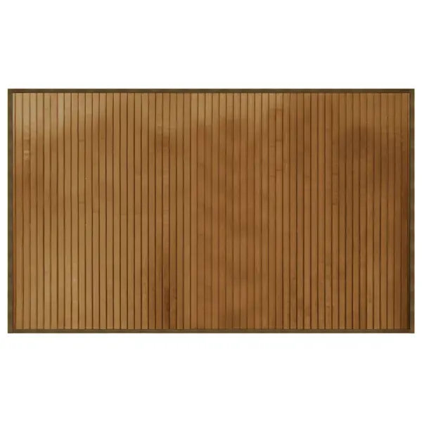 Ristkülikukujuline bambusvaip libisemiskindla põhjaga, pruun, 60 x 100 cm - 2