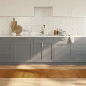 Pruun bambusvaip libisemiskindla põhjaga, 60 x 300 cm