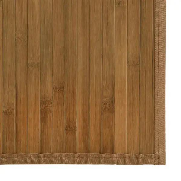 Pruun ristkülikukujuline bambusvaip libisemiskindla põhjaga, 70 x 1000 cm – 6