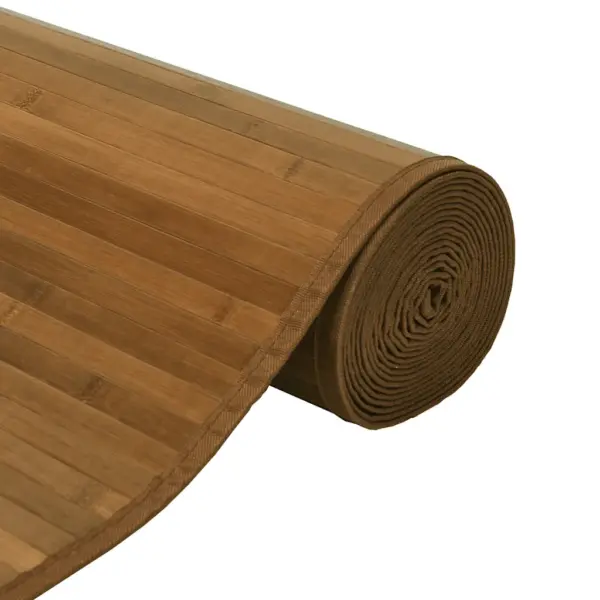 Pruun ristkülikukujuline bambusvaip libisemiskindla põhjaga, 70 x 500 cm – 4