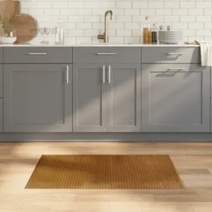 Ristkülikukujuline bambusvaip libisemiskindla tagaküljega, pruun, 60 x 100 cm