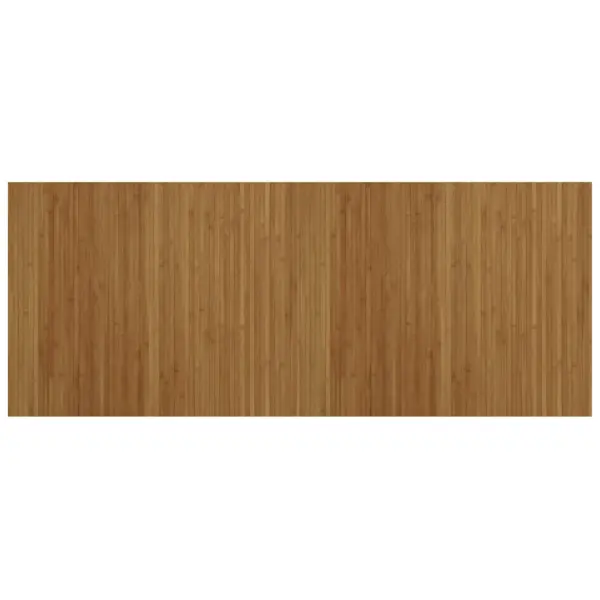 Pruun ristkülikukujuline bambusvaip libisemiskindla tagusega, 80 x 200 cm – 2