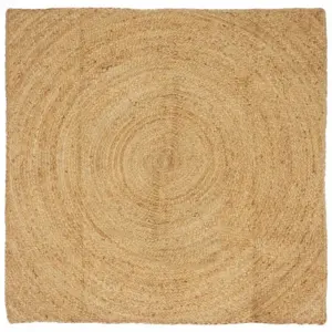 Pruun ruudukujuline džuutvaip, 160 x 160 cm