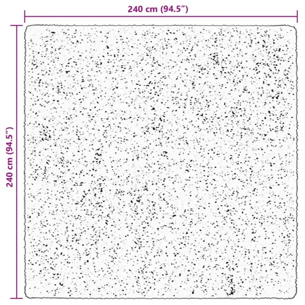 Kandiline põrandavaip Huarte, pruun polüester, 240 x 240 cm – 9