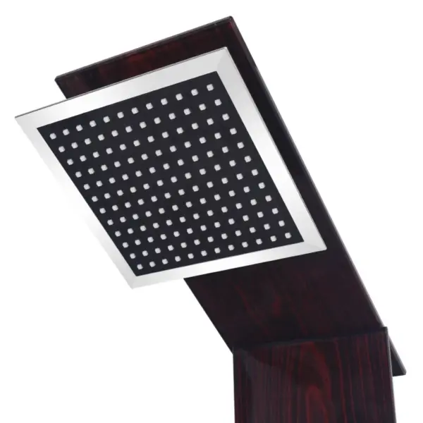 Multifunktsionaalne dušipaneel vihmaduši ja massaažifunktsiooniga, pruun klaas, 18 x 42 x 133 cm – 4