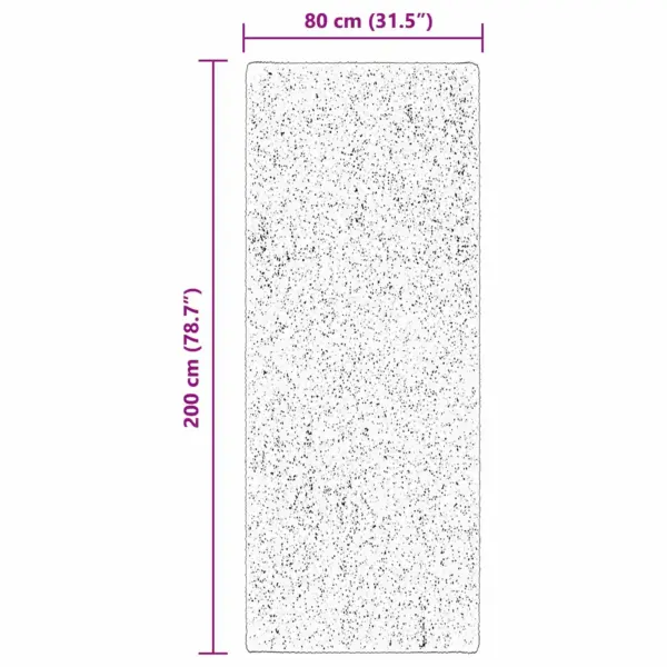 Libisemisvastane koridorivaip Huarte, pruun polüester, 200 x 80 cm – 10