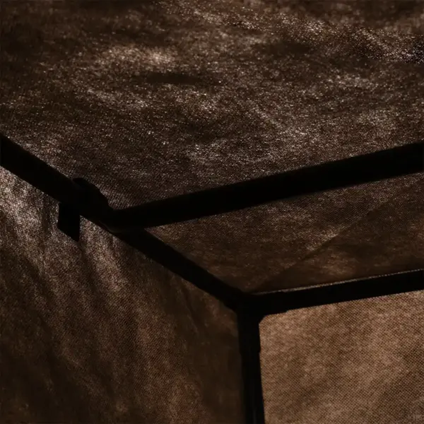 Pruun lukuga kangaskattega riidekapp, 75 x 50 x 160 cm – 7