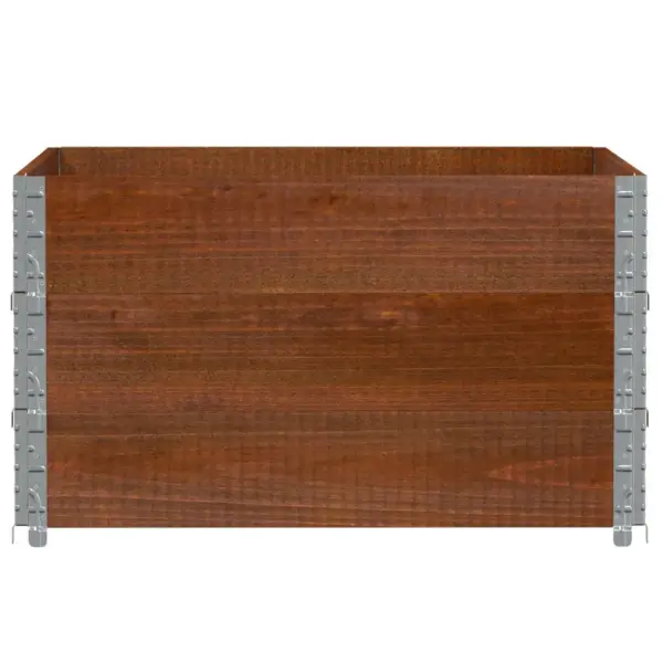 Virnastatav aiataimekast pruunist männipuidust, 100 x 100 x 60,5 cm – 3