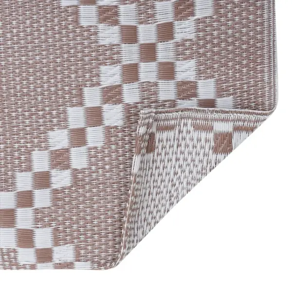 Pruun õuevaip ARAKIL jacquard-mustriga, 160 x 230 cm, polüpropüleenist – 6