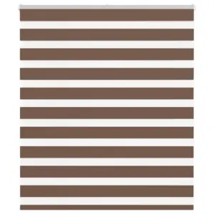 Triibuline päev-öö ruloo, pruun, 135 x 150 cm, polüester