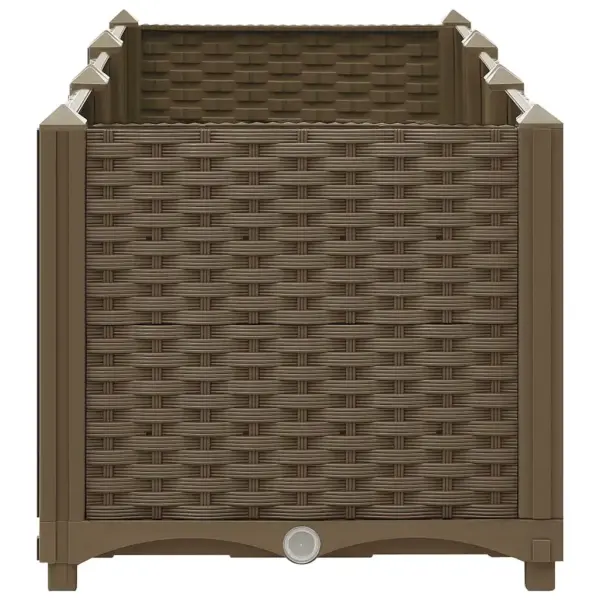 Pruun polüpropüleenist kõrgpeenar 120 x 40 x 38 cm – 5