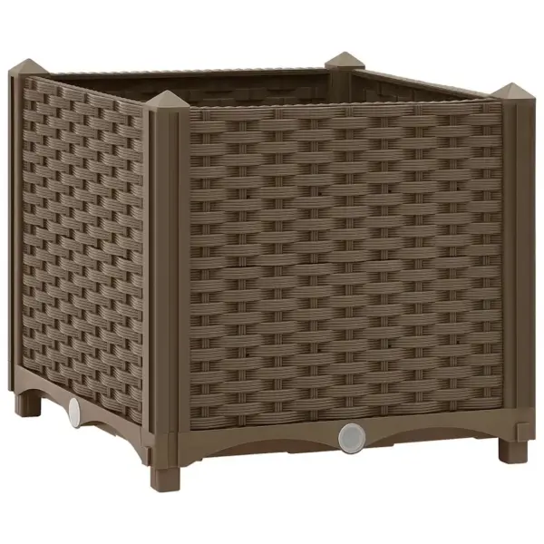 Pruun polüpropüleenist taimekast, 40 x 40 x 38 cm – 2