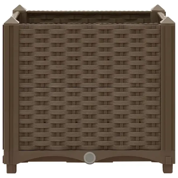 Pruun polüpropüleenist taimekast, 40 x 40 x 38 cm – 4