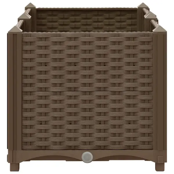 Pruun polüpropüleenist taimekast 80 x 40 x 38 cm – 5