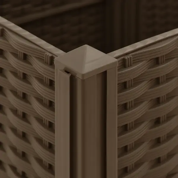 Pruun polüpropüleenist taimekast 80 x 40 x 38 cm – 7