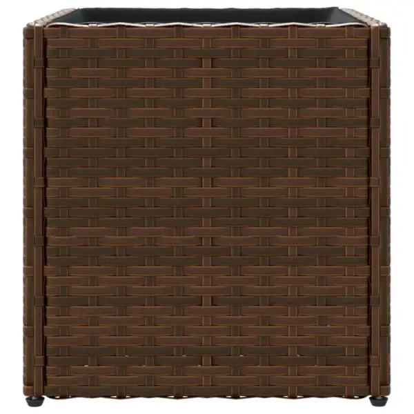 Pruun polürotangist taimekast riidest kotiga, 36 x 30 x 32 cm – 6