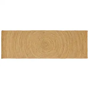 Pruun ristkülikukujuline džuutvaip, 80 x 200 cm