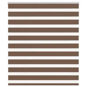 Pruun sebra ruloo 120 x 150 cm, 100% polüester, kanga laius 115,9 cm