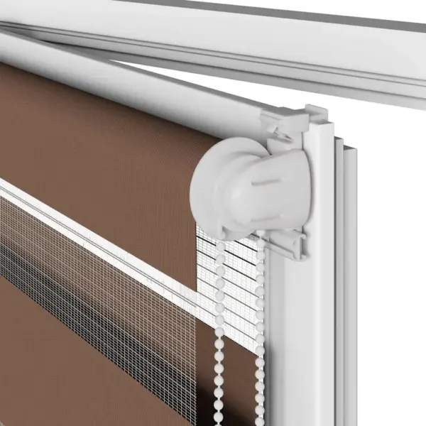 Pruun triibuline sebra ruloo kettmehhanismiga, 125 x 150 cm, polüester – 11