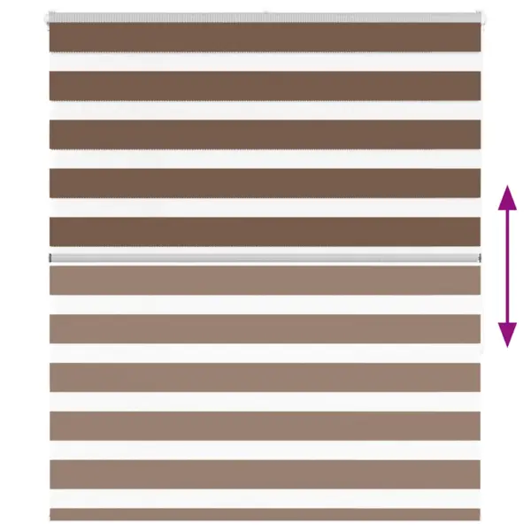 Pruun triibuline sebra ruloo kettmehhanismiga, 125 x 150 cm, polüester – 5