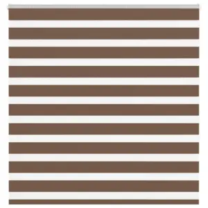 Pruun sebra ruloo 140 x 150 cm, kanga laius 135,9 cm, polüester