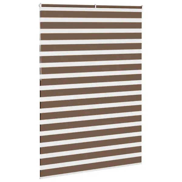 Pruun sebra ruloo 160 x 230 cm, 100% polüester, alumiiniumsiiniga – 4