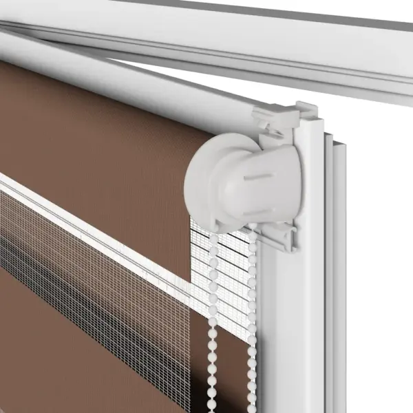 Triibuline sebra ruloo, pruun, 95 x 150 cm, kanga laius 90,9 cm, 100% polüester – 11