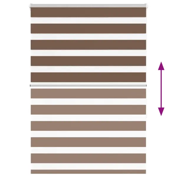 Pruun sebra ruloo ketiga, 105 x 150 cm, 100% polüster – 5