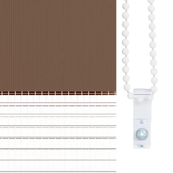 Pruun triibuline sebraruloo 100 x 150 cm, 100% polüester – 9