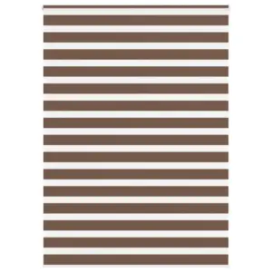 Pruun sebraruloo, 165 x 200 cm, 100% polüester, alumiiniumsiiniga