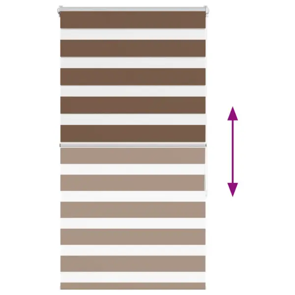 Triibuline sebraruloo pruun, 75 x 150 cm, 100% polüester – 5