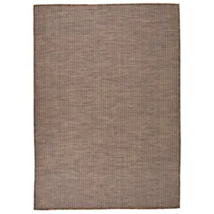 Sileda pinnaga õuevaip, pruun, 140 x 200 cm