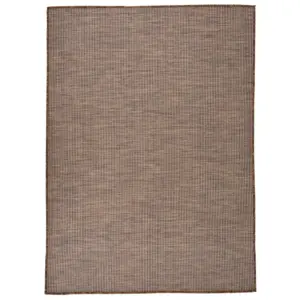 Silekoeline õuevaip, pruun, 200 x 280 cm, 100% polüpropüleen