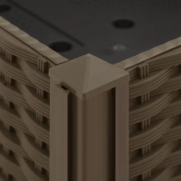 Pruun polüpropüleenist taimekast, 120 x 40 x 23 cm – 7