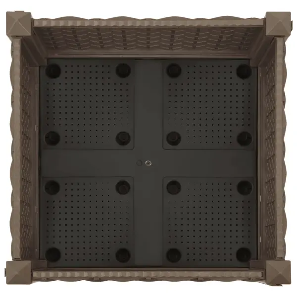 Pruun taimekast 40 x 40 x 23 cm, polüpropüleenist – 5