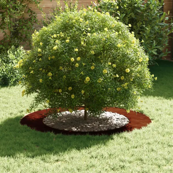 Tasapinnaline dekoratiivne puurõngas, pruun teras, siseläbimõõt 60 cm, 90 x 90 cm – 3