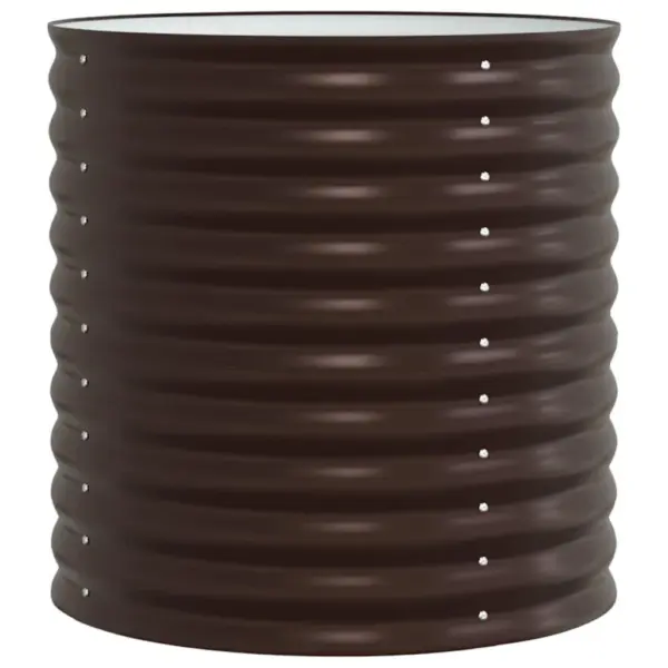 Kõrge terasest aiapeenar, pruun, 80 x 80 x 81 cm – 2