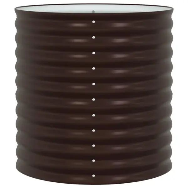 Kõrge terasest aiapeenar, pruun, 80 x 80 x 81 cm – 6