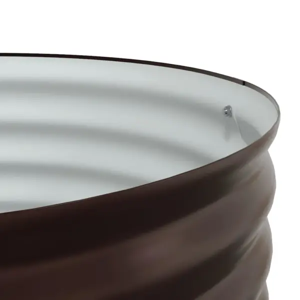 Kõrge terasest aiapeenar, pruun, 80 x 80 x 81 cm – 9