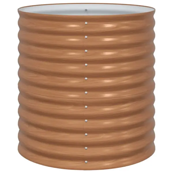 Kõrge aiapeenar, pruun teras, 80 x 80 x 81 cm – 6