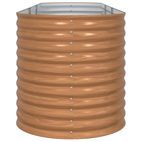 Pruun terasest kõrge peenar, 316 x 80 x 81 cm, välitingimustesse – 6